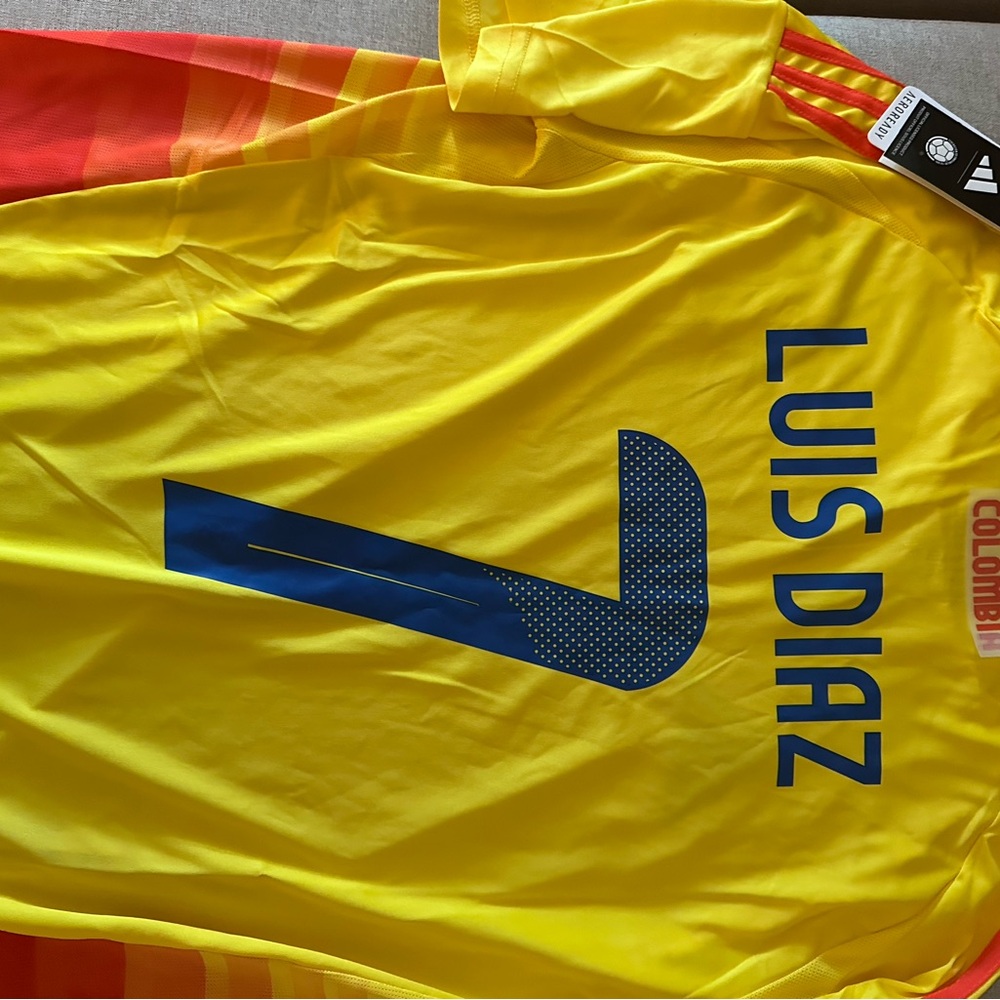 adidas Yellow and Red Men's Jersey